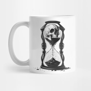 Hourglass skull Mug